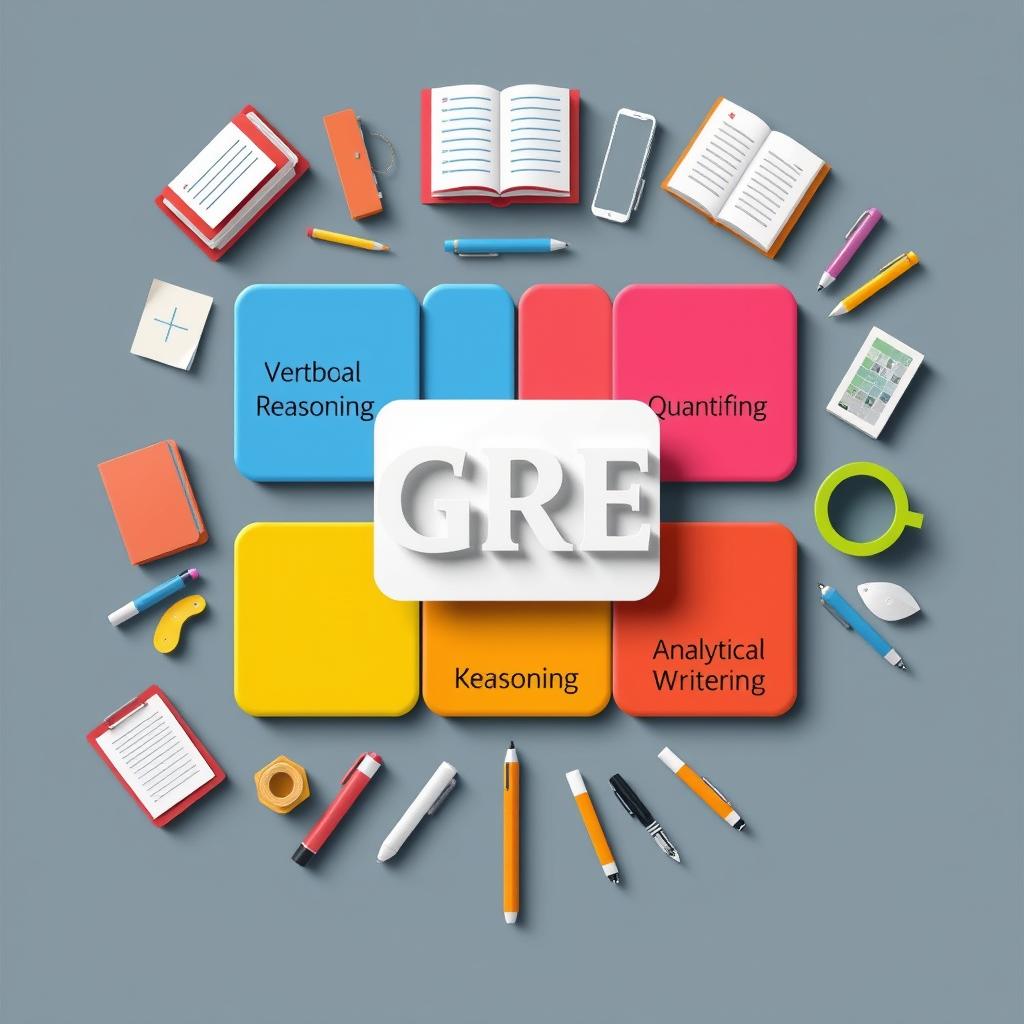 ساختار و بخش‌های مختلف آزمون GRE